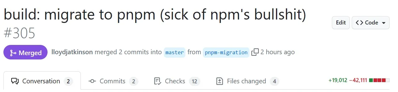 I am tired of NPM